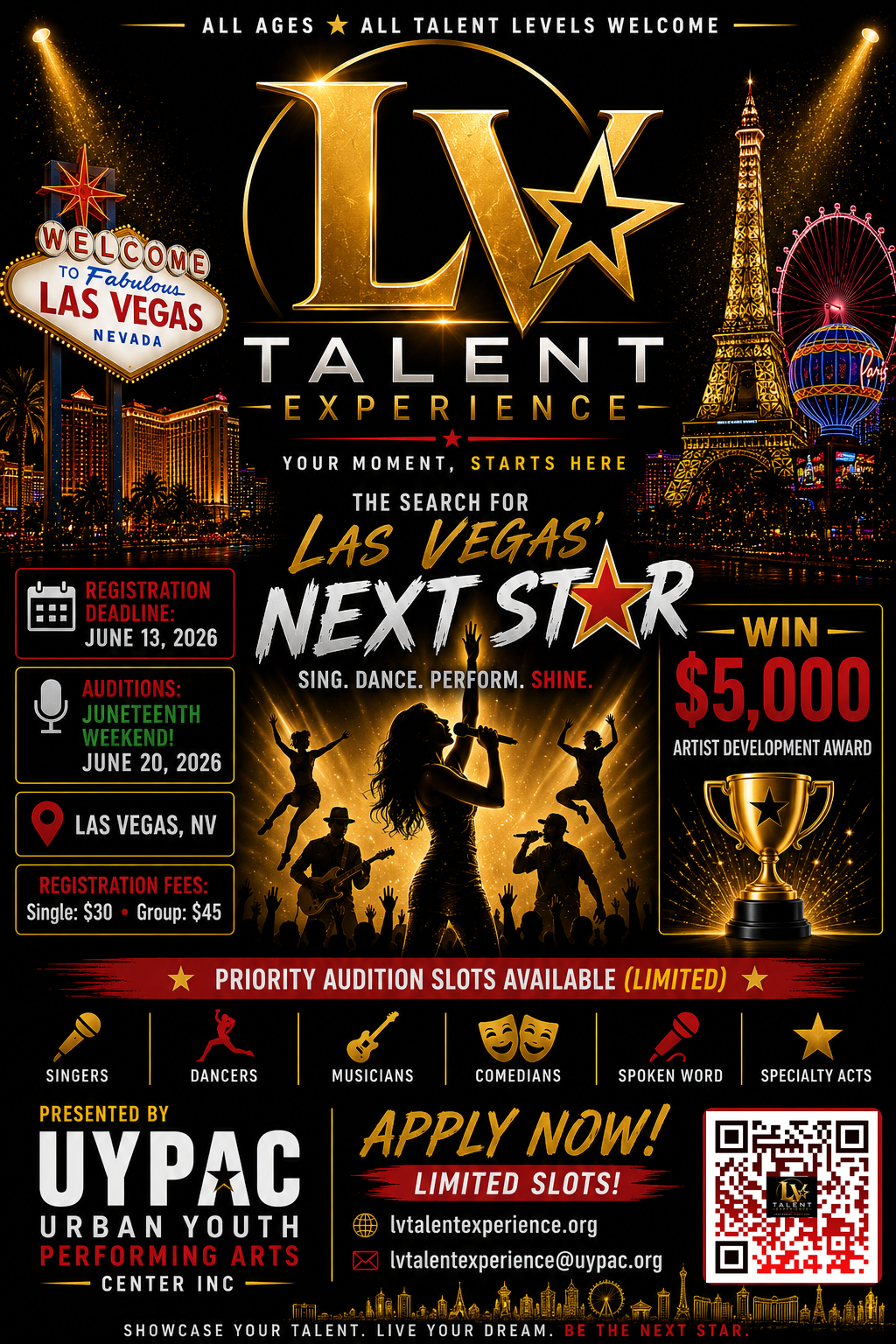 LV Talent Experience Flyer